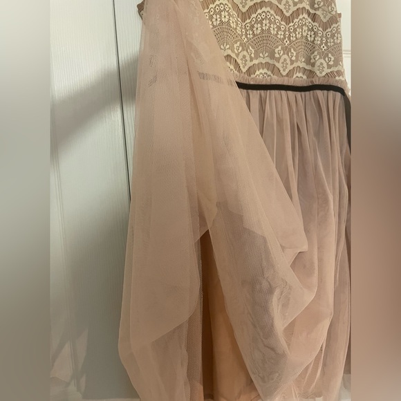 Altar’d State Lace & Tulle Blush Dress - Picture 3 of 12